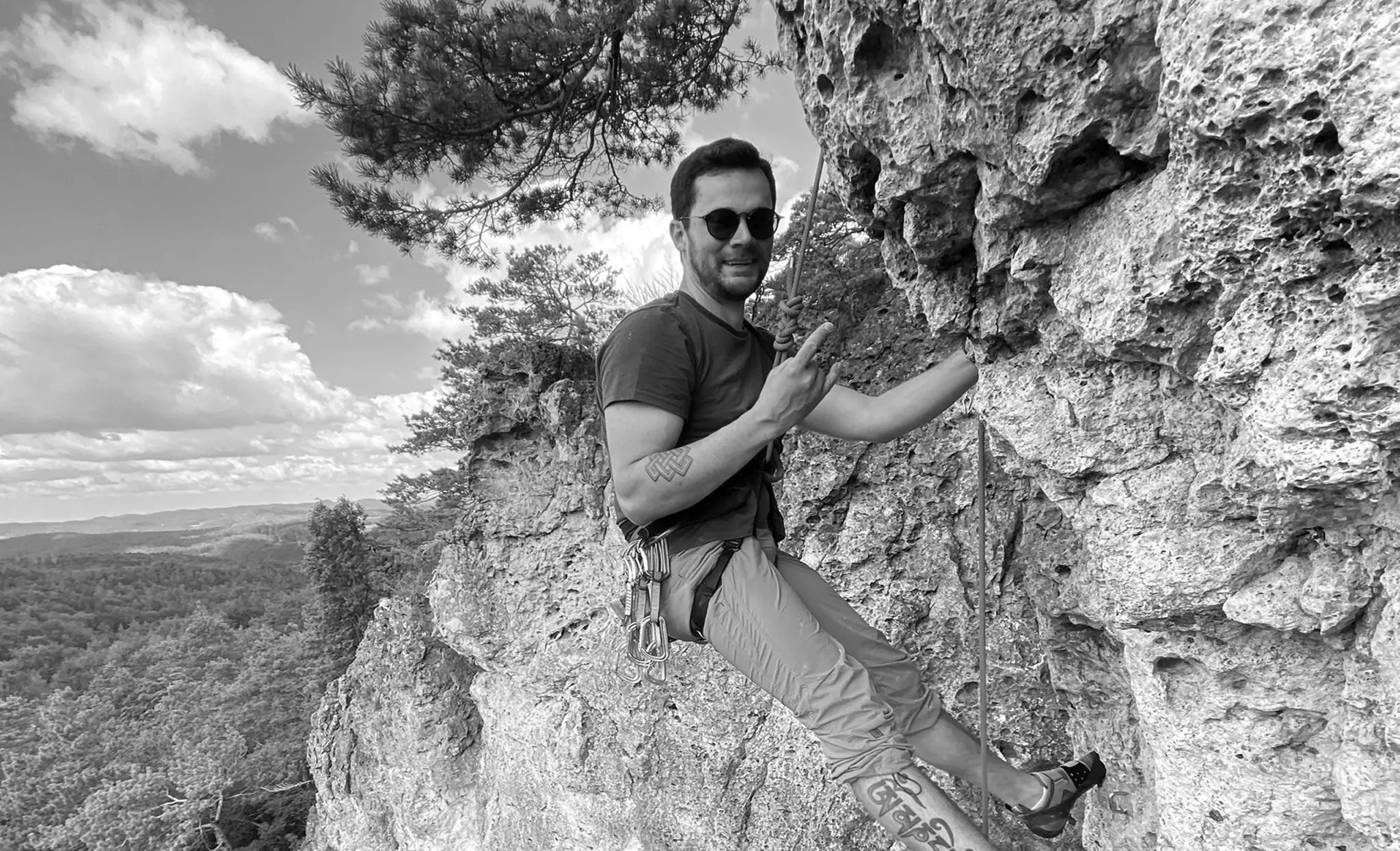 Oliver Heilmair climbing